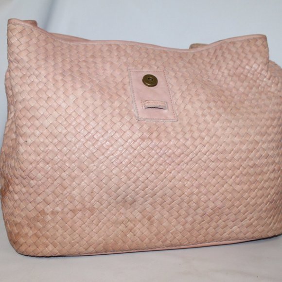 $598 Viola Castellani Milano Woven Intrecciato Leather Stud Backpack Bag Purse main image 13